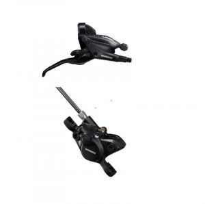 MANETA DE SCHIMBATOR/FRANA SHIMANO ST-EF505(7R) BR-MT200(R) 7 VIT. FARA ADAPTOR PLACUTE RESIN INCL. OLIVA SI INSERTIE CONECTARE FURTUN SM-BH59-SS 1700MM NEGRU CAMASA SP41 600/300MM AMBALAT IND.