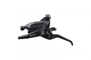 MANETA DE SCHIMBATOR/FRANA SHIMANO ST-EF505-L 3 VIT. CABLU 1800MM 3 DEGETE HIDRAULIC NEGRU AMBALAT IND.
