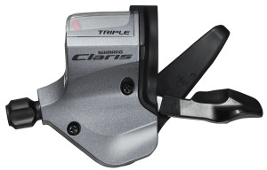 MANETA DE SCHIMBATOR SHIMANO CLARIS SL-2403 STANGA 3 VIT. PT. GHIDON DE SOSEA DREPT CABLU 1800MM OGD AMBALAT IND.