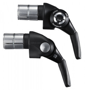 MANETA DE SCHIMBATOR SHIMANO DURA ACE SL-BSR1 PT. CONTRATIMP 11X2/3 VIT. CABLU 2600/2000MM CAMASA NORMAL SP41 800/800MM / SP41 ETANSA 300MM HI-TECH GRAY AMBALAT IND.