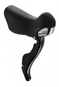MANETA SCHIMBATOR/FRANA SHIMANO 105 ST-5700 DREAPTA 10 VIT. CABLU DE SCHIMBATOR 2100MM FARA STOPERE/REGLAJ CABLU NEW RELEASE LEVER NEGRU AMBALAT IND.