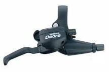 MANETA SCHIMBATOR/FRANA SHIMANO DEORE ST-M530-L DREAPTA 9 VIT. CABLU DE SCHIMBATOR 2050MM 2 DEGETE PT. V-BRAKE OGD NEGRU VRAC