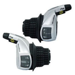 MANETE DE SCHIMBATOR SHIMANO TOURNEY SL-RS47 7X3 VIT. REVO CABLURI 2050MM/1800MM CAMASA NEAGRA 600MM/600MM/300MM AMBALAT IND.