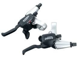 MANETE SCHIMBATOR/FRANA SHIMANO SET ST-M530-S DEORE ARGINTIU 3X9-VIT. D:2050MM S:1800MM CAMASA NEAGRA(600/600/300MM) CABLU FRANA(800X900/1400X1600MM) AMBALAT IND.