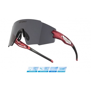 Ochelari Force Mantra Rosii, lentile negre