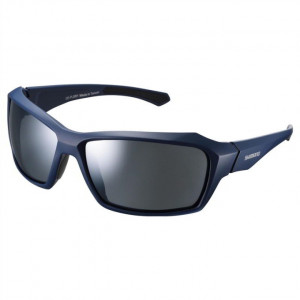 OCHELARI SHIMANO CE-PLSR1 FRAME MAT NAVY LENCES SMOKE SILVER MIRROR (21)
