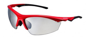 OCHELARI SHIMANO EQX2-PH GLOSS RED/BLACK LENTILE PHOTOCHROMIC GREY LENTILE ADD. SMOKE BLUE MIRROR/YELLOW (16)