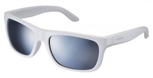 OCHELARI SHIMANO S23X GLOSS WHITE LENTILE SMOKE SILVER MIRROR (16)