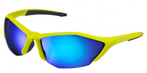 OCHELARI SHIMANO S61R-PL MAT LIMEYELLOW/GREY LENTILE POLARIZED GREY BLUE REVO LENTILE ADD. HYDROPHOBIC YELLOW (16)