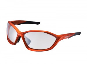 OCHELARI SHIMANO S71X-PH MAT METALLIC ORANGE/BLACK LENTILE PHOTOCHROMIC CLEAR LENTILE ADD. HYDROPHOBIC ORANGE (16)