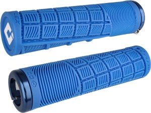 ODI Grips Reflex XL v2.1 Lock-On medium blue w/ blue clamps 135mm