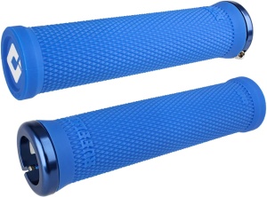 ODI Grips Ruffian V2.1 Lock-On blue w/ blue clamps 135mm