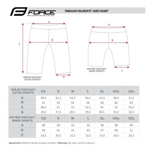 Pantaloni scurti cu bazon Force Storm negru/gri, negru/gri XS - Img 11