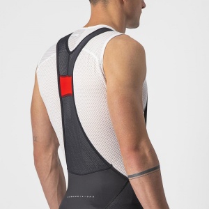 Pantaloni scurti cu bretele Castelli Competizione Kit, Negru/Gri, XXXL - Img 5