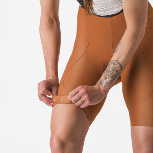 Pantaloni scurti cu bretele Castelli Espresso W DT, de dama, Maro, S - Img 4