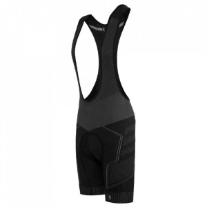 Pantaloni scurti cu bretele FUNKIER Potenza Elite fara cusaturi - Black/Grey XL/2XL - Img 1