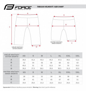 Pantaloni scurti Force Storm pana la talie cu bazon, gri/fluo XXL - Img 6