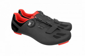 Pantofi ciclism FLR F-11 Pro Road - Negru/Rosu 43
