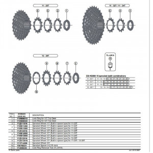 PINION SHIMANO CS-HG500-10 12T (TIP CU DISTANTIER PE PINION) PT. 11-32T