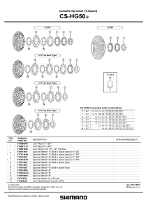PINION SHIMANO CS-HG61-9 12T (TIP CU DISTANTIER PE PINION)