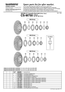 PINION SHIMANO DEORE XT CS-M750 13T (BUILT IN SPACER TYPE) - Img 2
