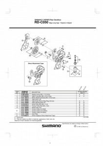 ROLE GHIDARE SCHIMBATOR SHIMANO RD-C050