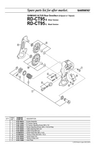 ROLE TENSIONARE SCHIMBATOR SHIMANO RD-CT95 - Img 2