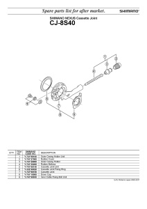 RUBBER BELLOWS SHIMANO CJ-8S40