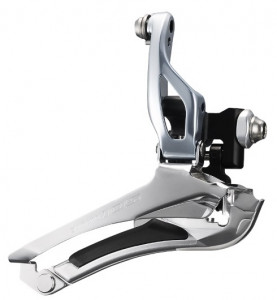SCHIMBATOR FATA SHIMANO 105 FD-5800-S DUBLU PT. 11 VIT. PE SPATE BRAZED-ON INCL. TL-FD68 ARGINTIU AMBALAT IND.