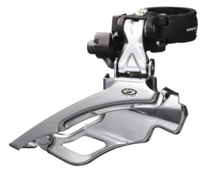 SCHIMBATOR FATA SHIMANO DEORE XT FD-M773 TRIPLU DOWN SWING TRAGERE DUBLA PT. 9 VIT. PE SPATE COLIER 34.9MM (INCL. ADAPTOR 31.8 & 28.6MM) PT. 44/48T UNGHI CS 63-66 AMBALAT IND.