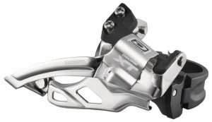 SCHIMBATOR FATA SHIMANO DEORE XT FD-M785 DUBLU PT. 10 VIT. PE SPATE TOP SWING TRAGERE DUBLA COLIER 34.9MM (INCL. ADAPTOR 31.8MM & 28.6MM) PT. 44-38T UNGHI CS 66-69 AMBALAT IND.