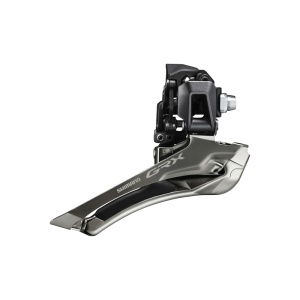 SCHIMBATOR FATA SHIMANO GRX FD-RX820 PT. 12 VIT. PE SPATE TRAGERE DE JOS DOWN SWING BRAZED ON UNGHI CS 63-66 PT. PINION 46-48T CL 47MM AMBALAT IND.