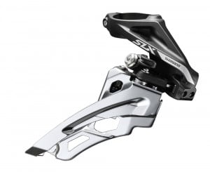 SCHIMBATOR FATA SHIMANO SLX FD-M7000-H TRIPLU PT. 10 VIT. PE SPATE HIGH CLAMP SIDE SWING TRAGERE PRIN FATA COLIER 34.9MM (INCL. ADAPTOR 28.6MM & 31.8MM) UNGHI CS 66-69 AMBALAT IND.