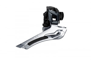 SCHIMBATOR FATA SHIMANO ULTEGRA FD-R8000 DUBLU PT. 11 VIT. PE SPATE DOWN SWING COLIER 31.8MM (INCL. ADAPTOR 28.6MM) UNGHI CS 61-66 PT. 46/53T CHAINLINE 43.5MM AMBALAT IND.