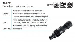 SCULA SHIMANO TL-FC11 CHEIE PT. DEMONTAT ANGRENAJ PEDALIER COTTERLESS