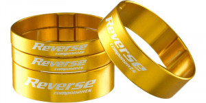 Set distantiere Reverse Ultra-Light 1.1/8 aluminiu Aurii - Img 2