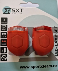 Set Flash cu Baterii SXT (silicone) Rosu