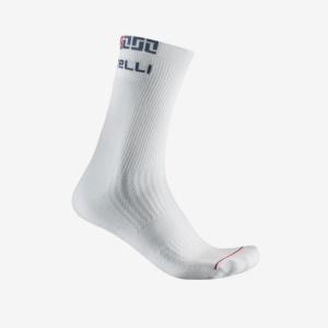 Sosete Castelli Bandito Merino 18, Albe, S/M, 36-39