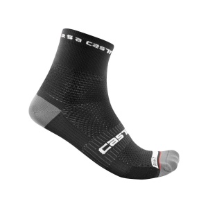 Sosete Castelli Rosso Corsa PRO 9 Negru L/XL 40-43