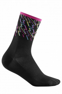SOSETE CUBE SOCKS HIGH CUT BLACKLINE BLACK BLUE PINK 36-39