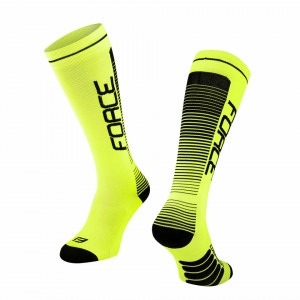 Sosete Force F Compress, galben fluo/negru XXS-XS (33-35) - Img 2