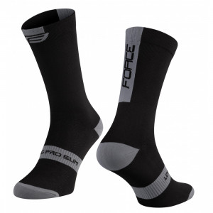 Sosete Force Long Pro Slim Black-Grey S-M / 36-41