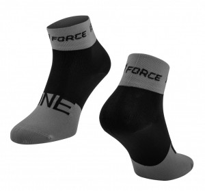 Sosete Force One, gri/negru, S-M (36-41)