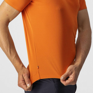 Tricou casual Castelli Tech 2 Tee, Portocaliu, M - Img 3