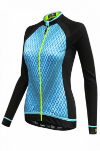 Tricou Ciclism FUNKIER Luciana-L Pro (L/S) - Verde menta L - Img 3