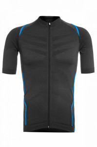 Tricou Ciclism FUNKIER Respirare Elite - Gri/Albastru M/L - Img 3