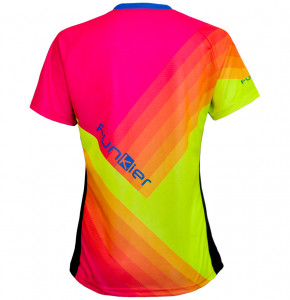 Tricou Ciclism Polo FUNKIER Termoli-W Enduro Women (S/S) - Fluor Yellow/Pink M