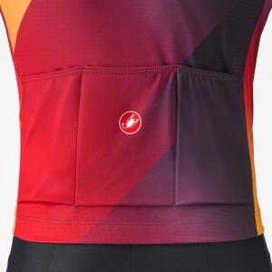 Tricou cu maneca lunga Castelli Amplify Thermal Mov/Rosu/Galben XXXL - Img 4