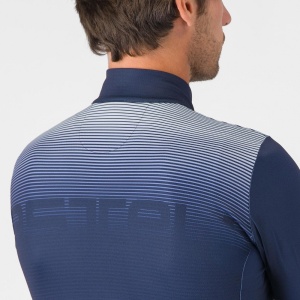 Tricou cu maneca lunga Castelli Apice Thermal Albastru Belgian/Portocaliu XXL - Img 4