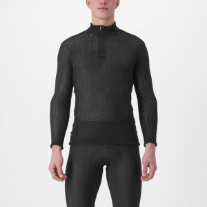 Tricou cu maneca lunga Castelli Cold Day 2nd Layer, Negru, XXXL
